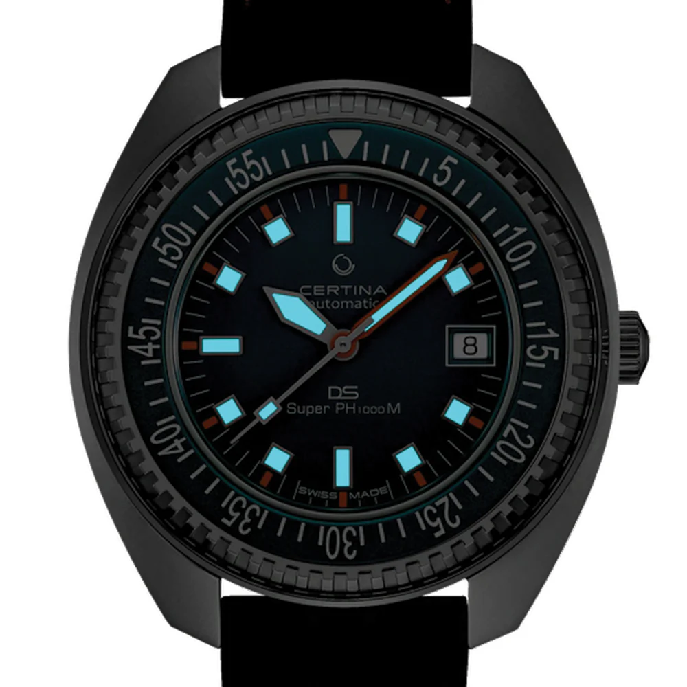 DS Super PH1000M STC 43.5mm - Turquoise on Rubber Strap - Image 8