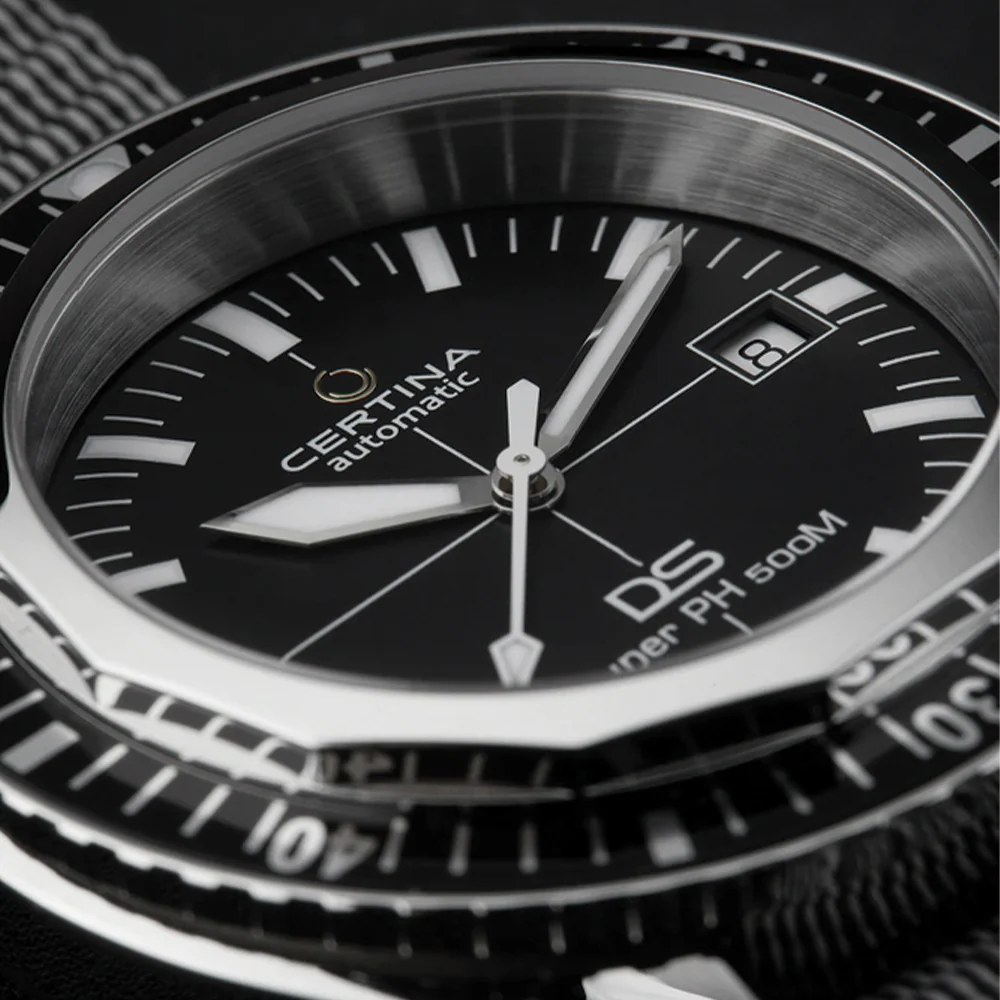 DS Super PH500M 43mm - Black on One-Piece Nylon Strap - Image 5