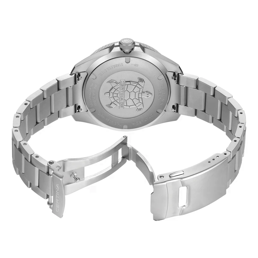 DS-X “New DS Concept Extreme Shock Resistance” GMT Quartz 41mm - Grey w/ Red Bezel on Bracelet - Image 3