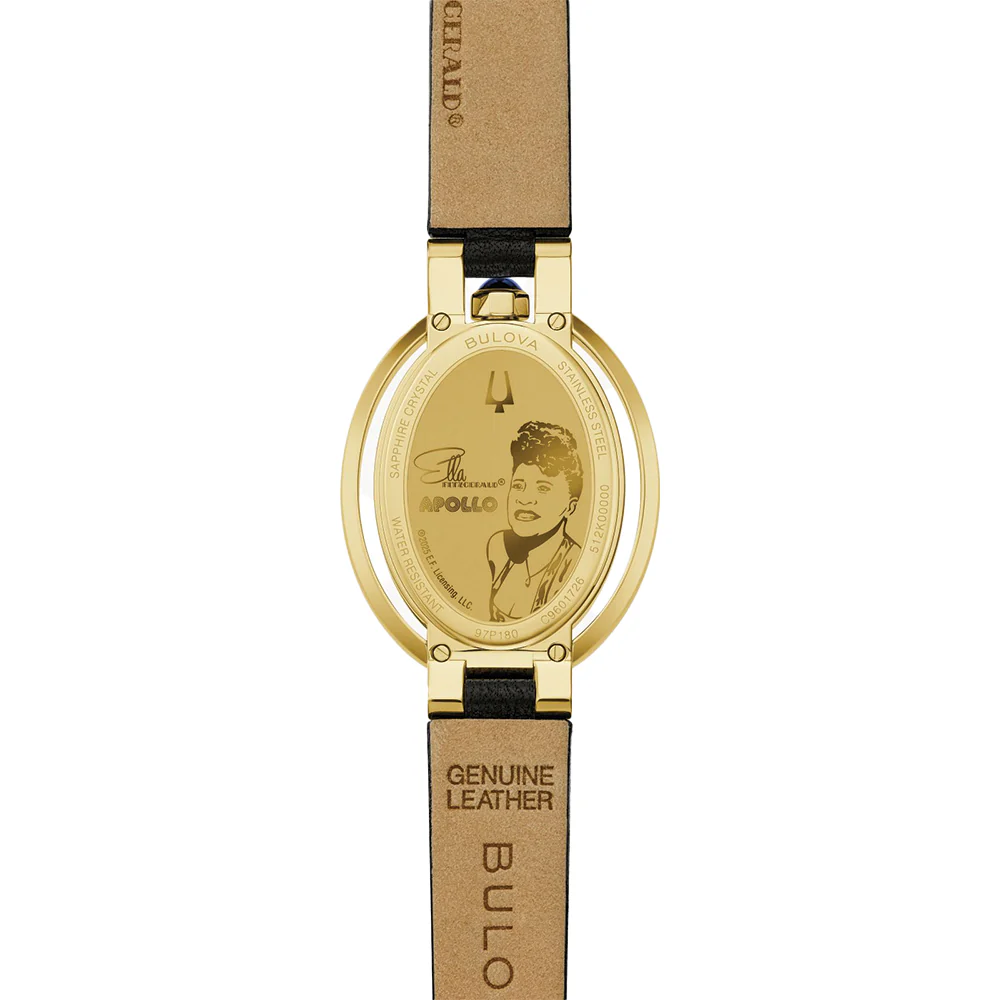 Special Edition Apollo 'Ella' Rubaiyat Gold-Tone 28.8mm - White on Leather Strap - Image 3