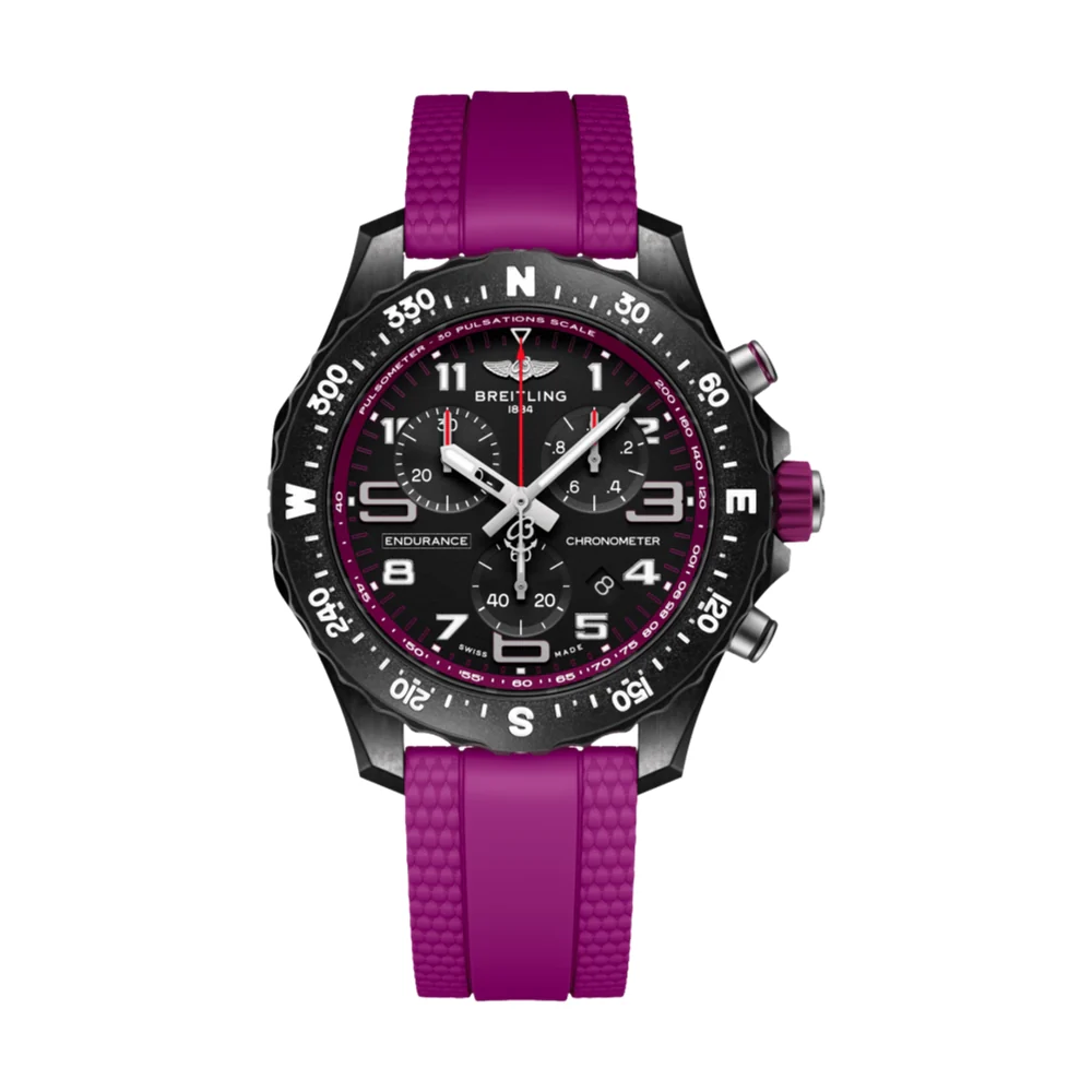 Endurance Pro 38mm - Purple on Rubber Strap