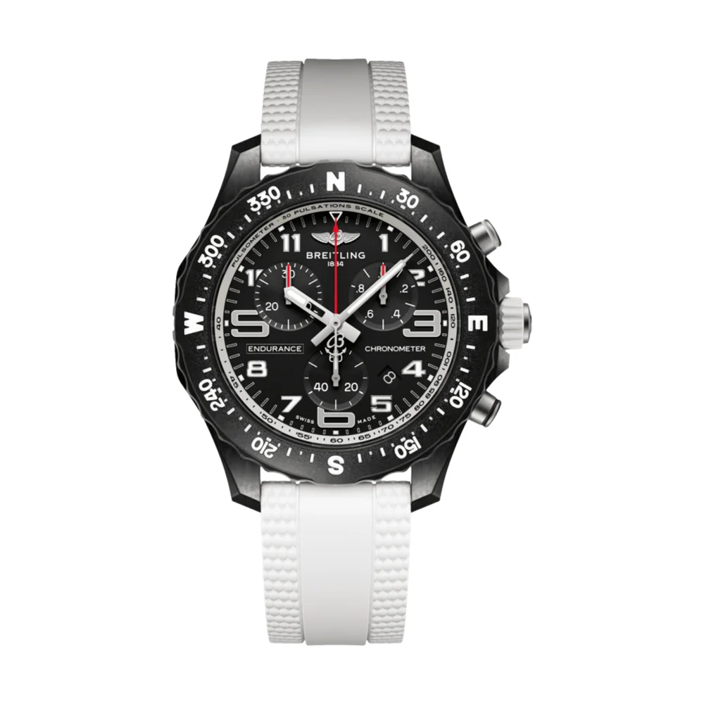 Endurance Pro 38mm - White on Rubber Strap