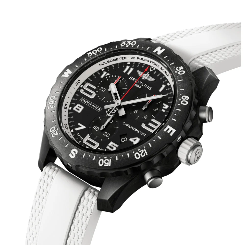 Endurance Pro 38mm - White on Rubber Strap - Image 2