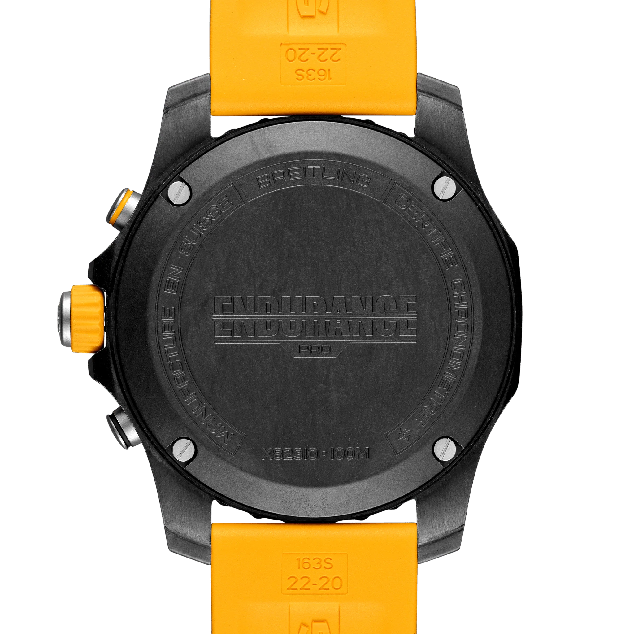 Endurance Pro Breitlight® 44mm - Black on Yellow Rubber Strap - Image 4