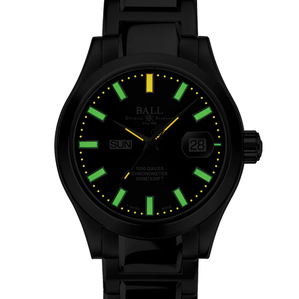 Engineer III Marvelight Chronometer Day-Date 42mm - Black on Bracelet - Image 2
