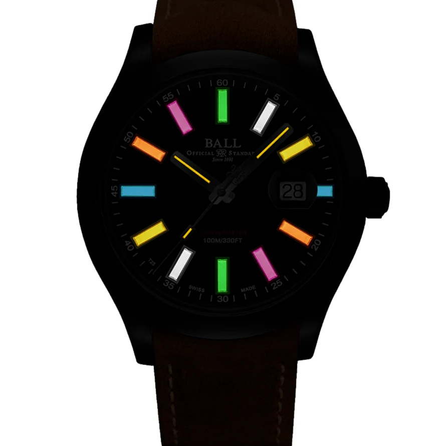 Engineer II Rainbow Limited Edition 43mm - Black on Leather Strap - Image 2