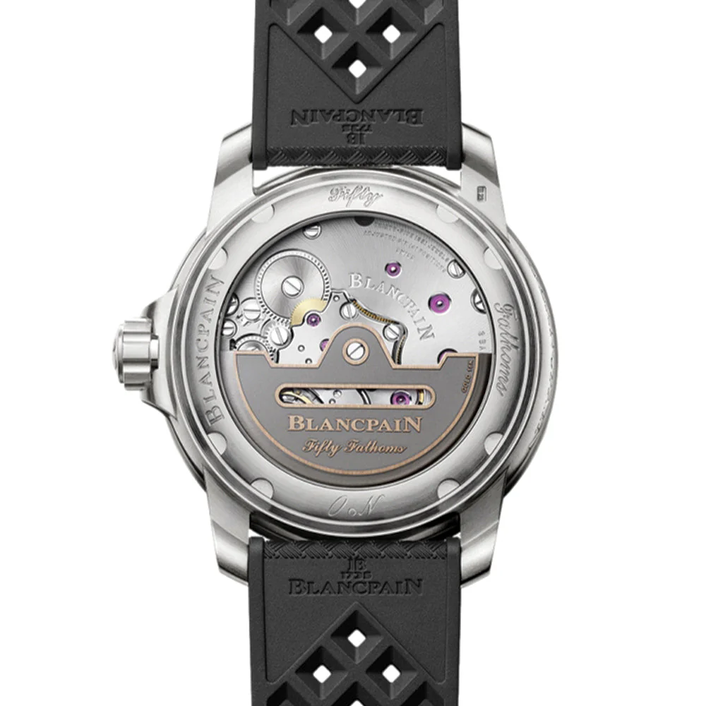 Fifty Fathoms Automatique Titanium 42.3mm - Black on Tropic Rubber Strap - Image 4