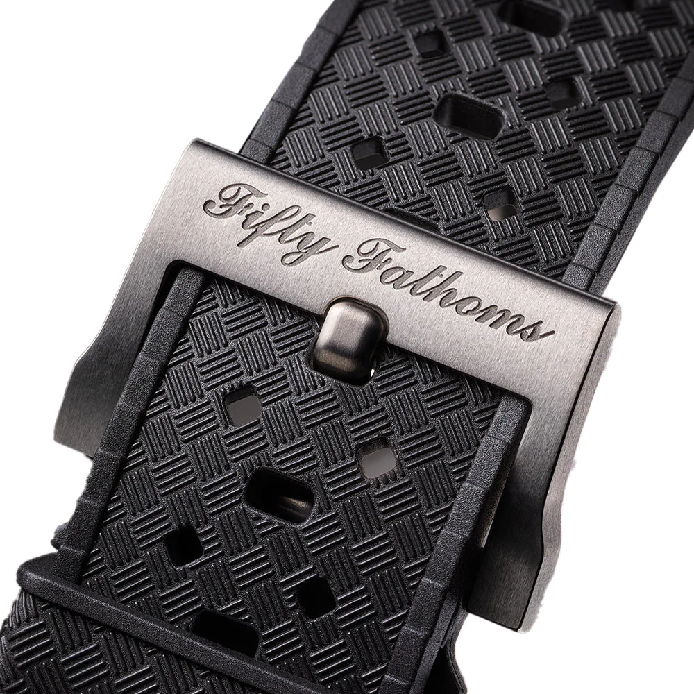 Fifty Fathoms Automatique Titanium 42.3mm - Black on Tropic Rubber Strap - Image 6