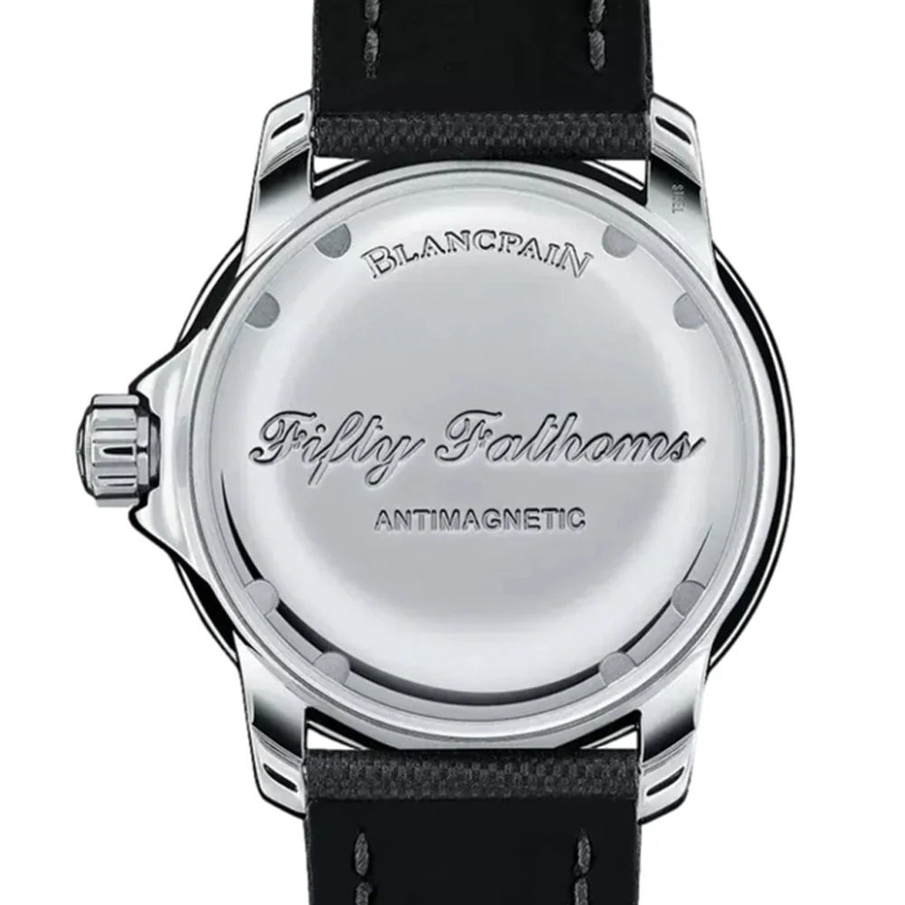 Fifty Fathoms Automatique Steel 45mm - Black on Sail-canvas Strap - Image 3
