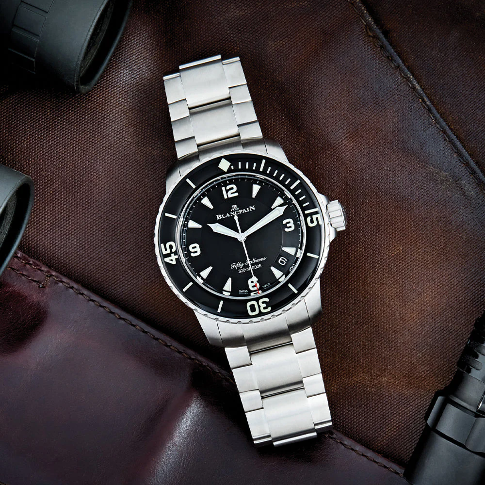 Fifty Fathoms Automatique Steel 45mm - Black on Bracelet - Image 2