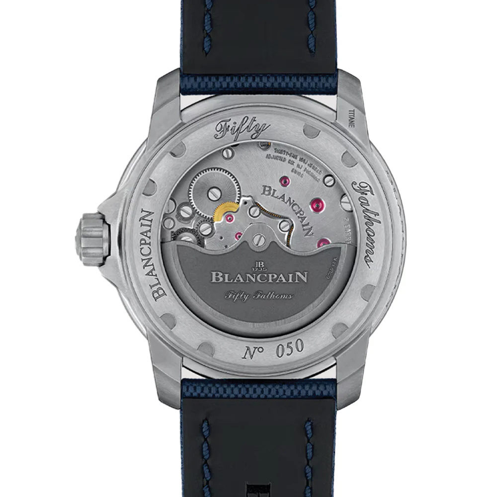Fifty Fathoms Automatique Titanium 45mm - Blue on Sail-canvas Strap - Image 3