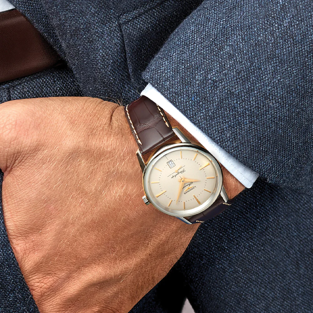 Flagship Heritage 38.5mm - Silver on Leather Strap - Image 3