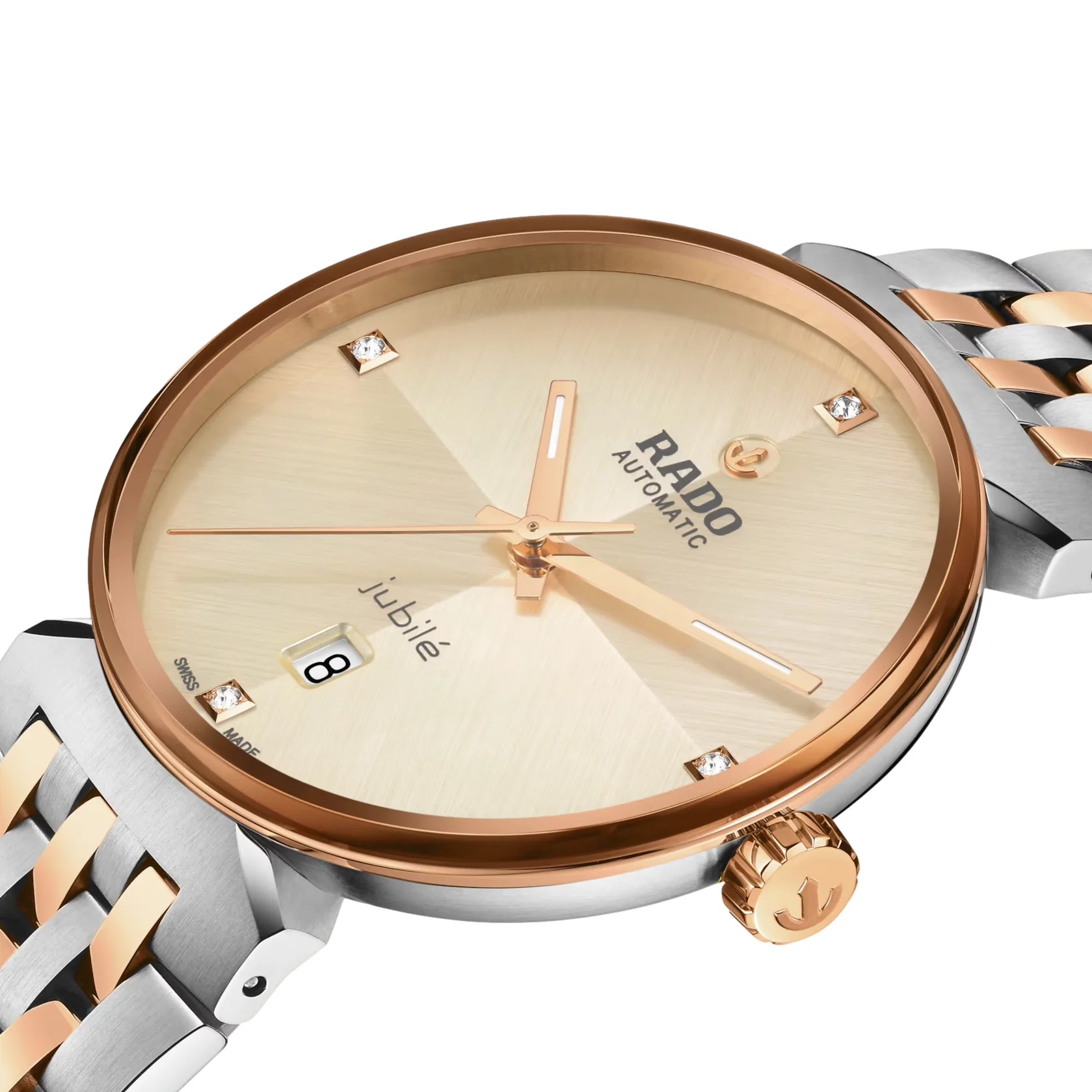Florence Automatic Bi-Color Rose Gold and Steel 39mm - Champagne on Bracelet - Image 2