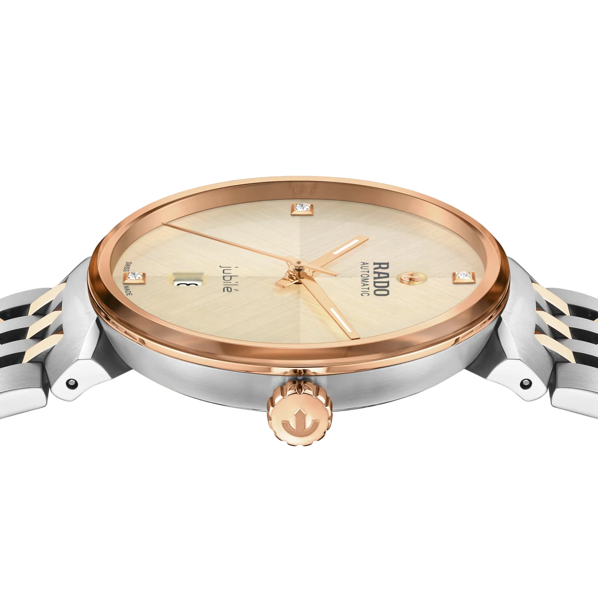 Florence Automatic Bi-Color Rose Gold and Steel 39mm - Champagne on Bracelet - Image 3