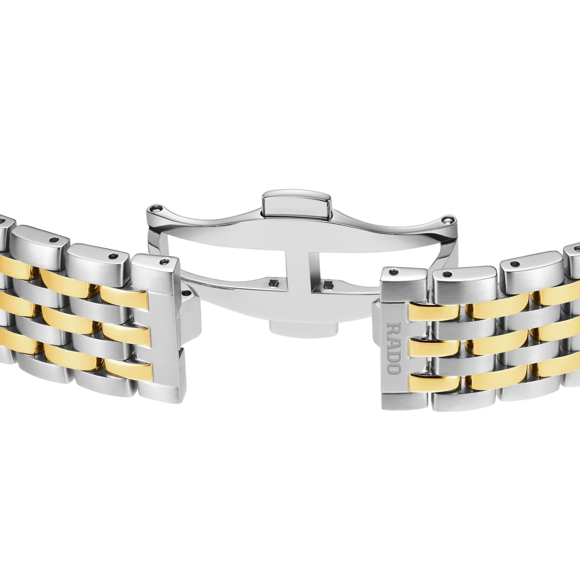 Florence Automatic Bi-Color Yellow Gold and Steel 39mm - Green on Bracelet - Image 6