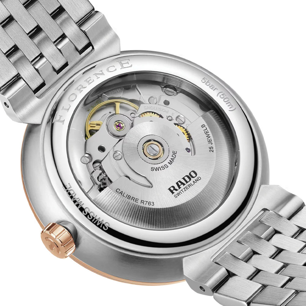 Florence Automatic Two-Tone 39mm - Black on Bracelet - Image 5