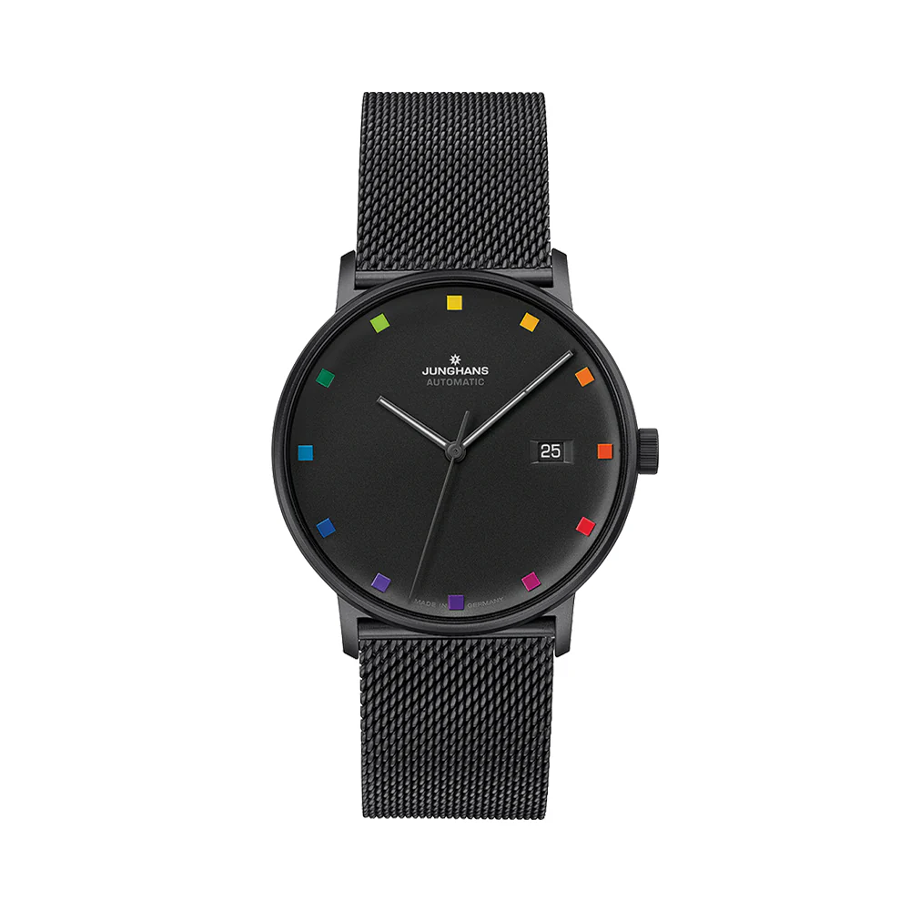 FORM A Bauhaus Black PVD-Coated 39.3mm - Black on Bracelet