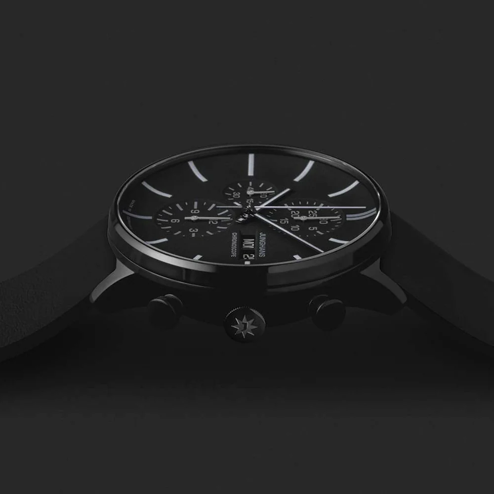 FORM A Chronoscope Date English 42mm - Black on Leather Strap - Image 3