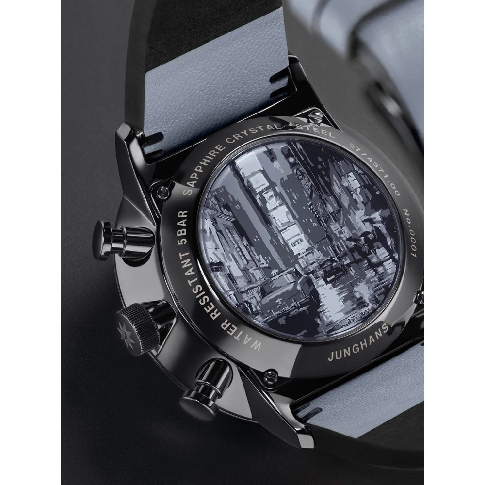 FORM A Chronoscope 42mm - Black on Leather Strap - Image 2