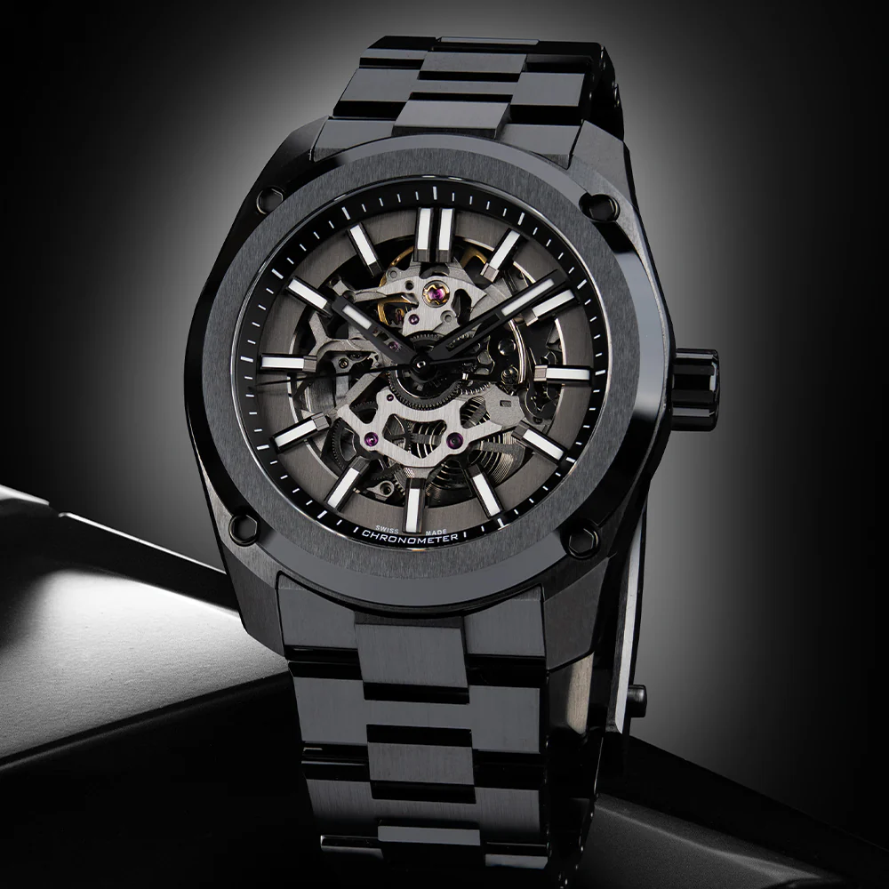 Essence Ceramica Skeleton COSC 41mm - Stradale on Bracelet - Image 2