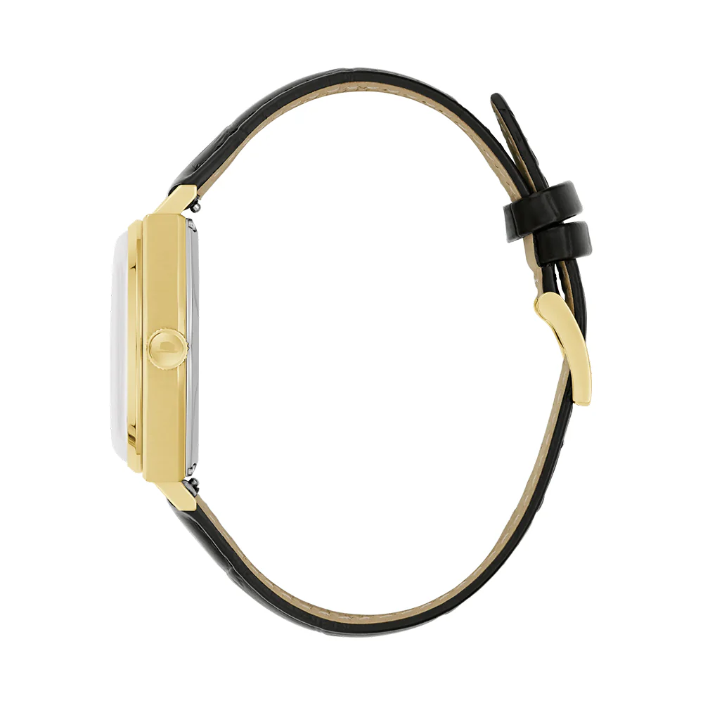 Frank Sinatra Nothing But The Best Gold-Tone 37mm - Silver on Leather Strap - Image 4