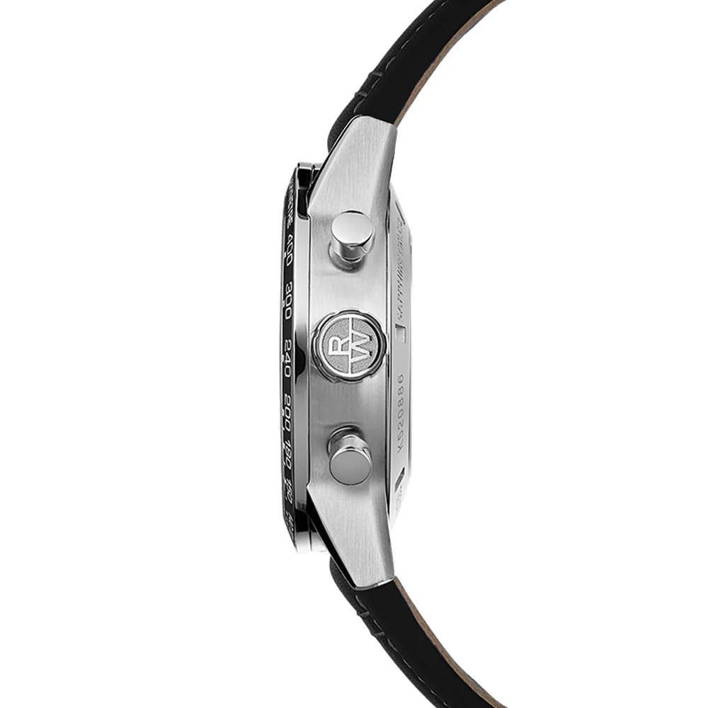 Freelancer Automatic Chronograph Ceramic Bezel 43.5mm - Black on Leather Strap - Image 5