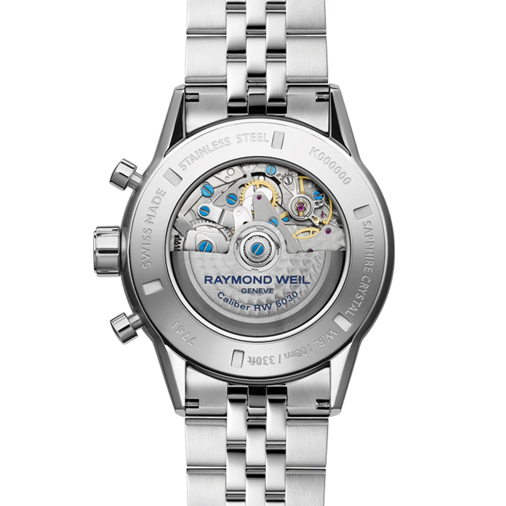 Freelancer Automatic Chronograph Ceramic Bezel 43.5mm - Blue on Bracelet - Image 2