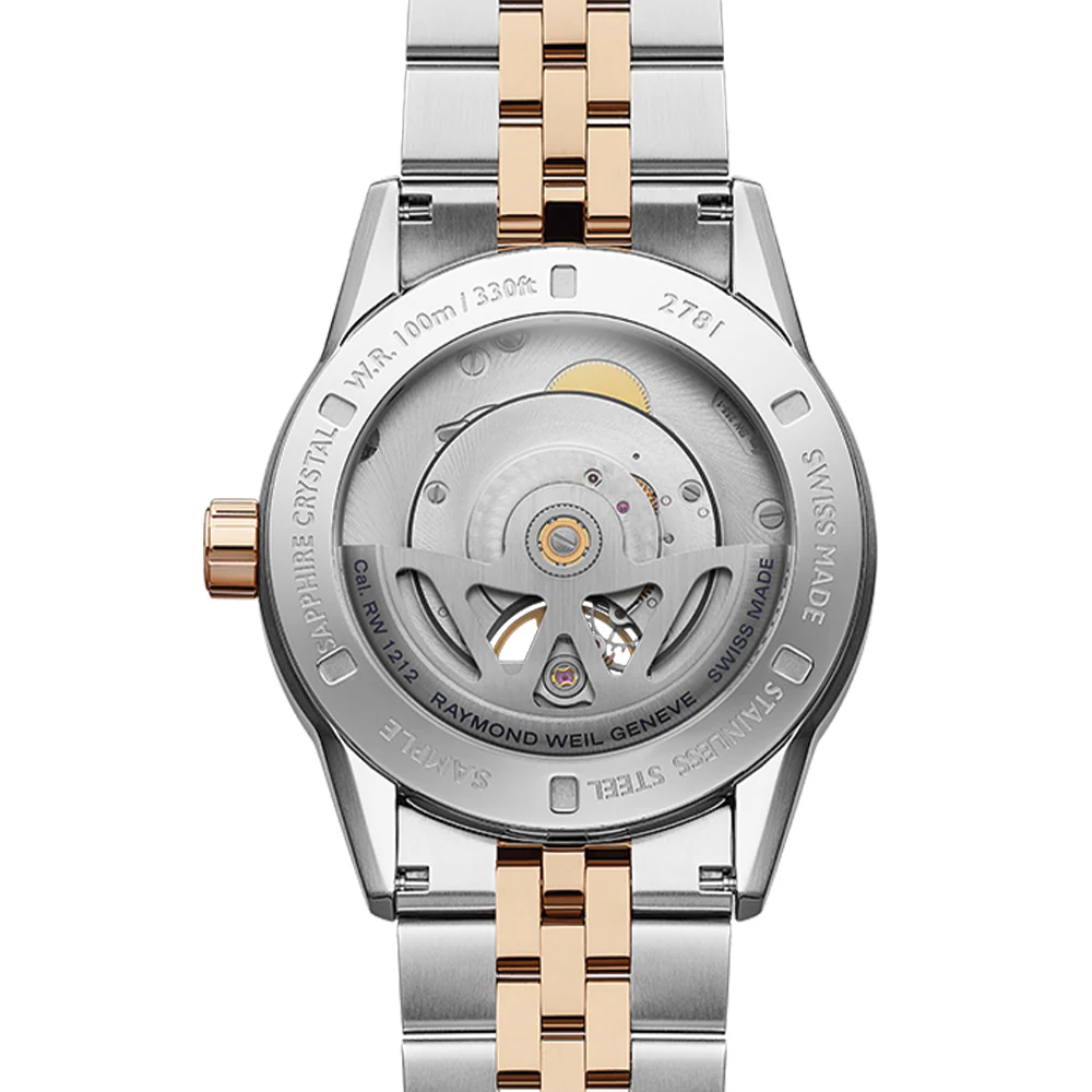Freelancer Automatic Two-Tone Rose Gold and Steel 42.5mm - Black on Bracelet - Image 3