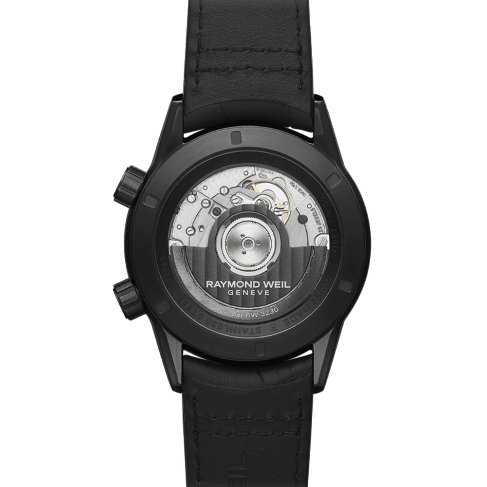 Freelancer GMT Worldtimer 40.5mm - Black on Leather Strap - Image 6