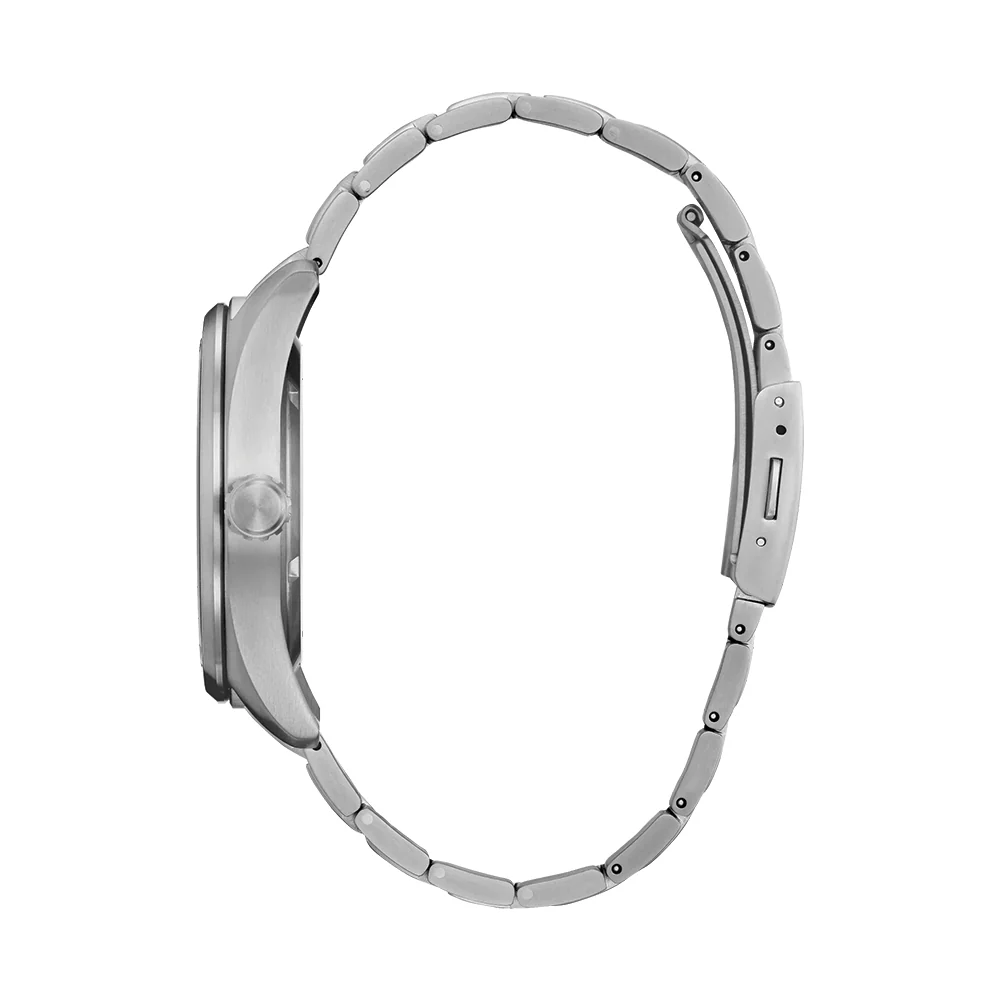 Garrison Eco-Drive Super Titanium 42mm - Black on Bracelet - Image 4