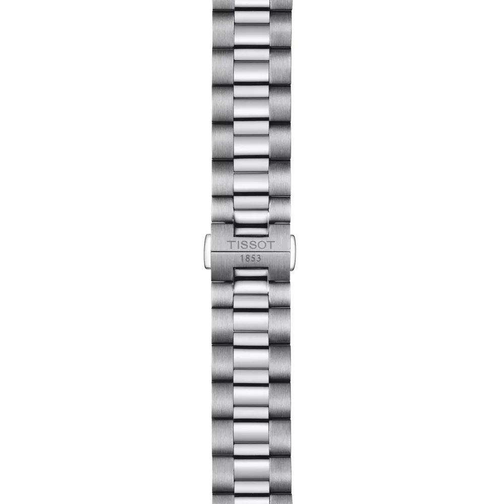 Gentleman Powermatic 80 Silicium Solid 18K Gold bezel 40mm - Silver on Bracelet - Image 9