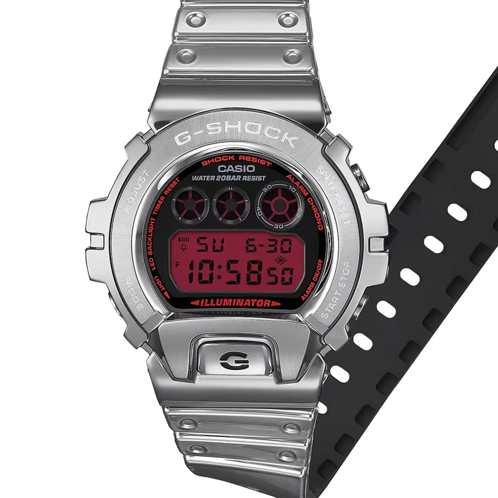 GM6900YRA-8 Digital Quartz 49.7mm - Black on Resin Band - Image 3