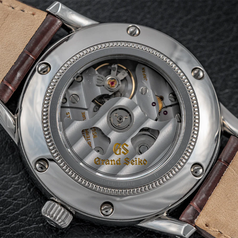 SBGM221 Elegance Mechanical GMT 39.5mm - Ivory on Leather Strap - Image 6