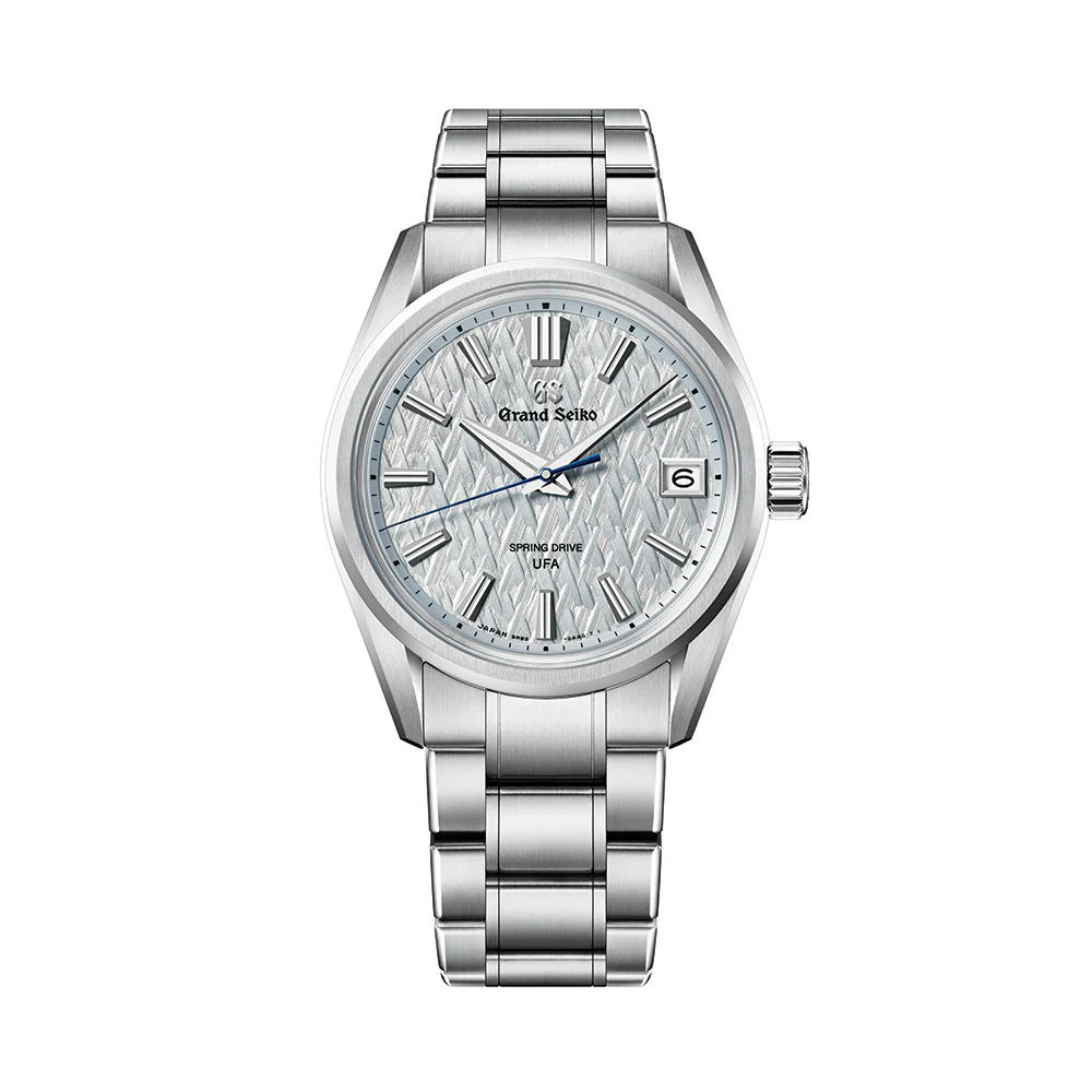 SLGB003 Evolution 9 Spring Drive UFA HI-Ti 37mm - Silver-Blue on Bracelet