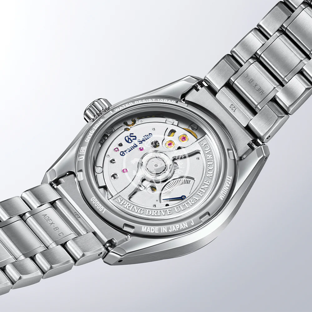 SLGB003 Evolution 9 Spring Drive UFA HI-Ti 37mm - Silver-Blue on Bracelet - Image 8