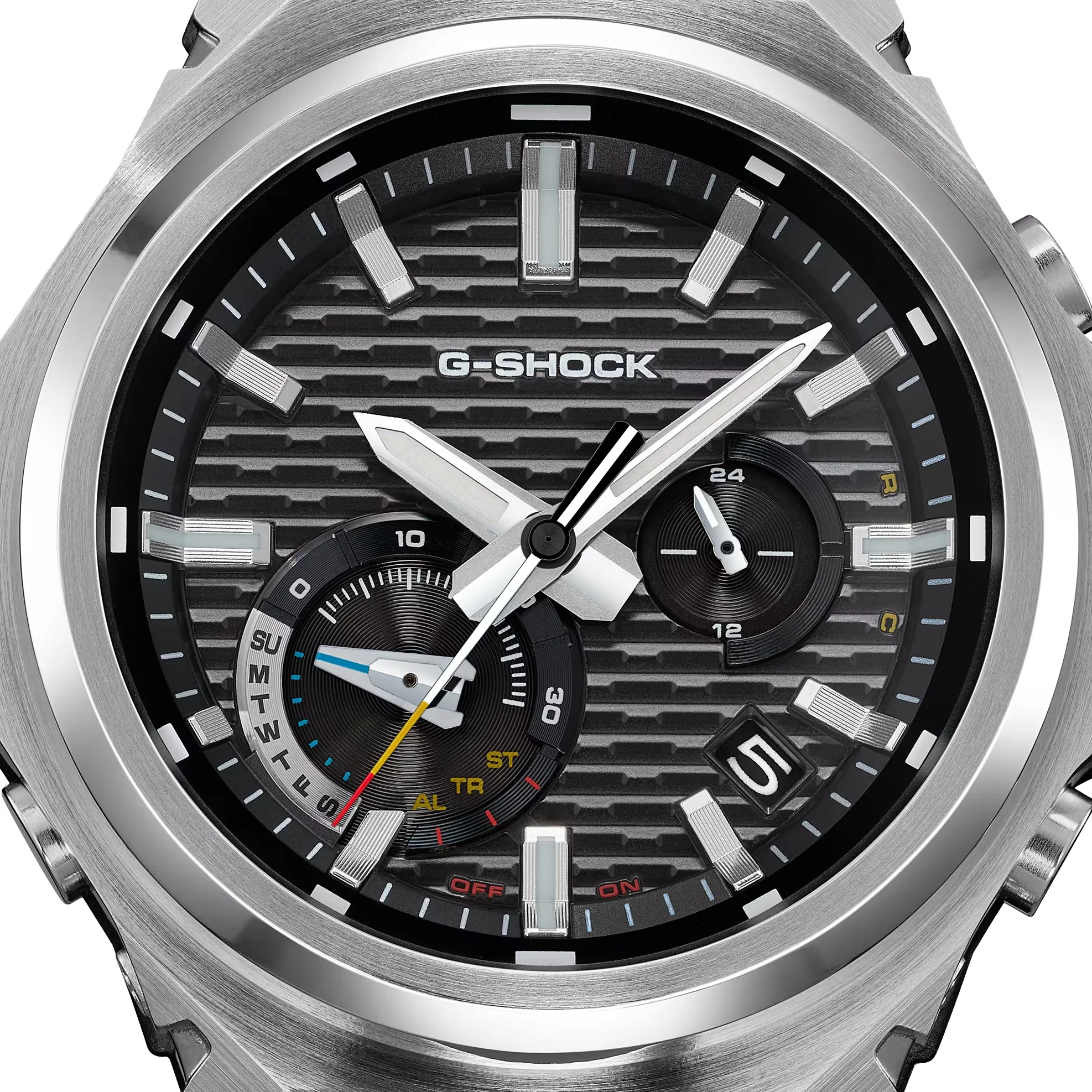 GST-B1000D-1A G-Steel 44.2mm - Grey on Bracelet - Image 4