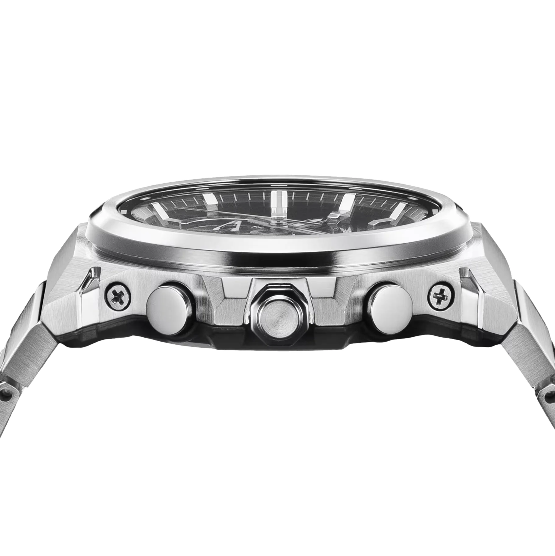 GST-B1000D-1A G-Steel 44.2mm - Grey on Bracelet - Image 8