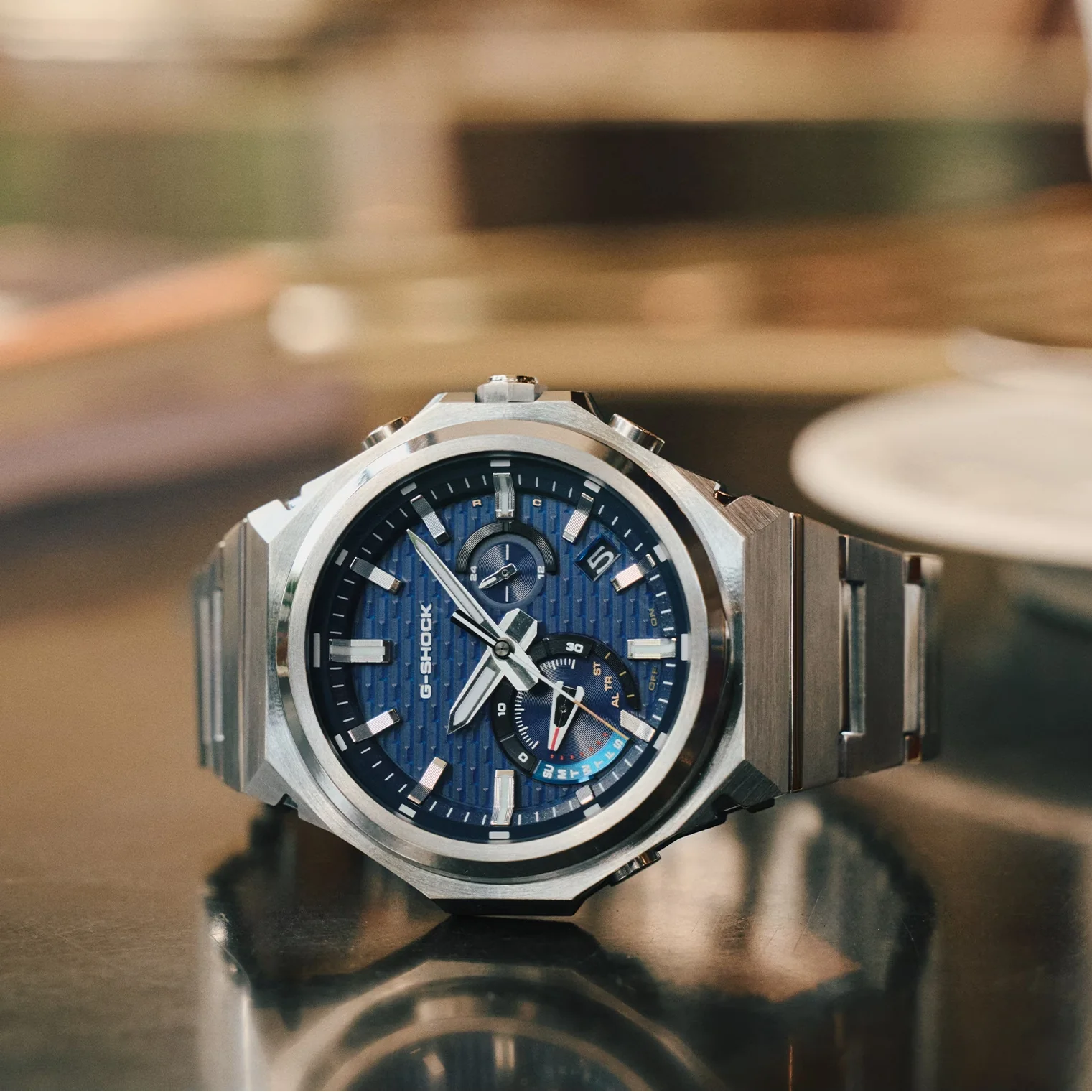 GST-B1000D-2A G-Steel 44.2mm - Blue on Bracelet - Image 2