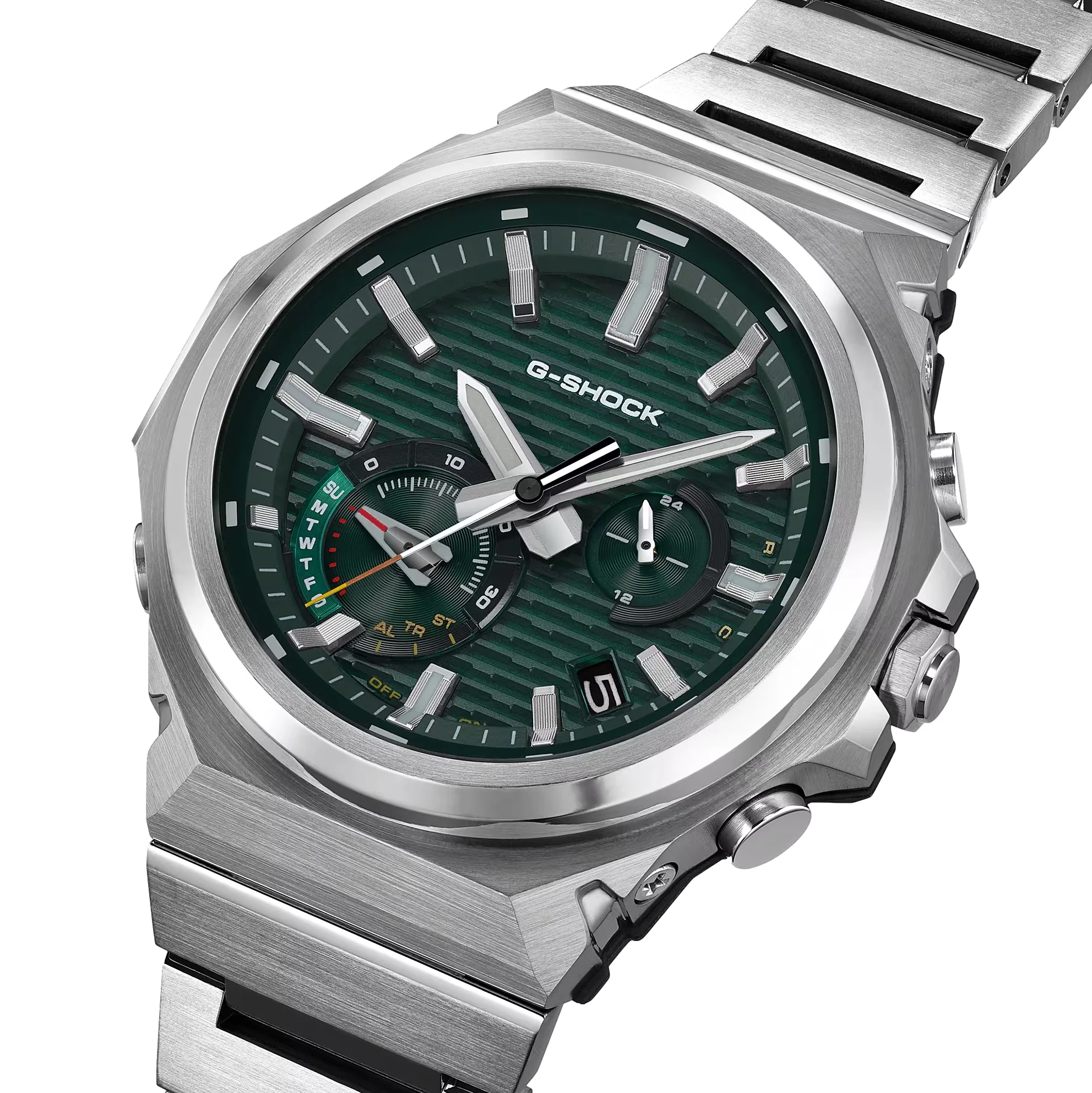 GST-B1000D-3A G-Steel 44.2mm - Green on Bracelet - Image 2