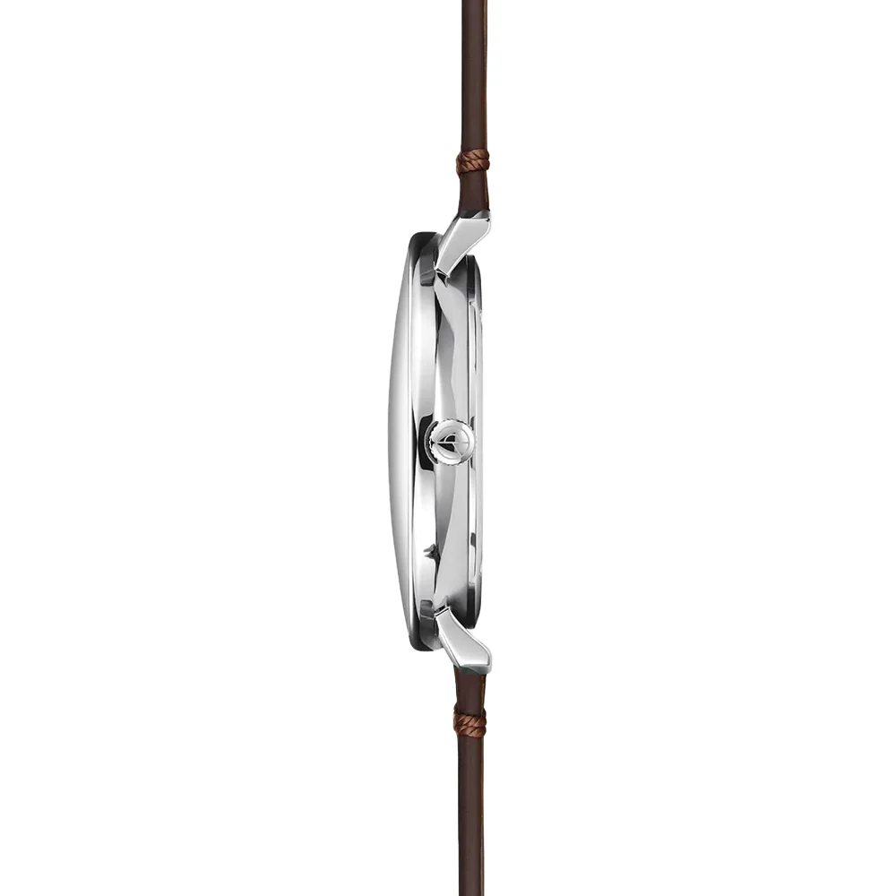 Hamburg Quartz 42mm - Graphite on Leather Strap - Image 6