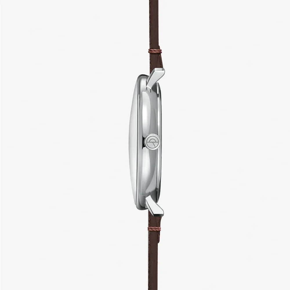 Hamburg Quartz 42mm - White on Leather Strap - Image 7