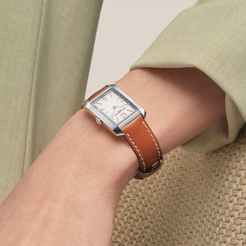 Hampton 10472 Quartz 34.9mm - Silver on Leather Strap - Image 3