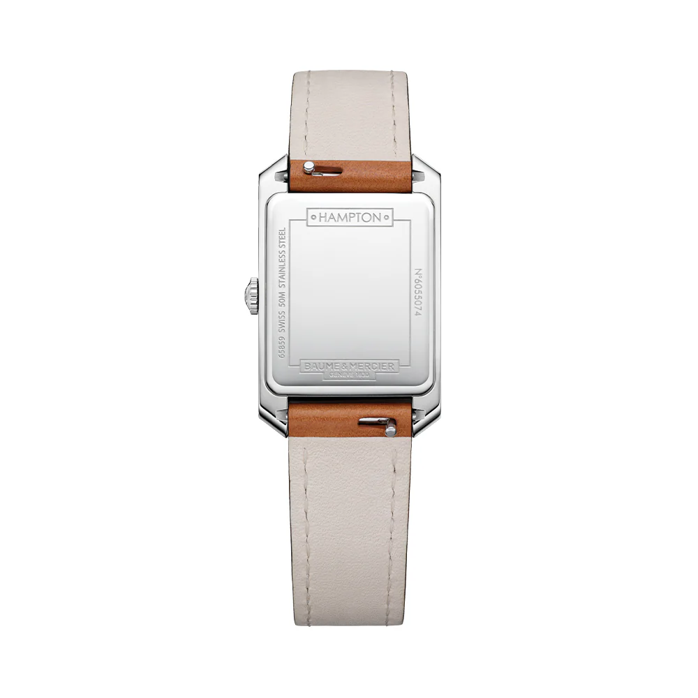 Hampton 10472 Quartz 34.9mm - Silver on Leather Strap - Image 4