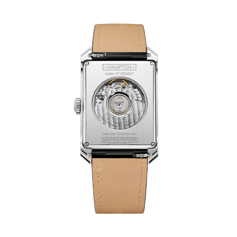 Hampton 10528 Automatic 43mm - Silver on Leather Strap - Image 2