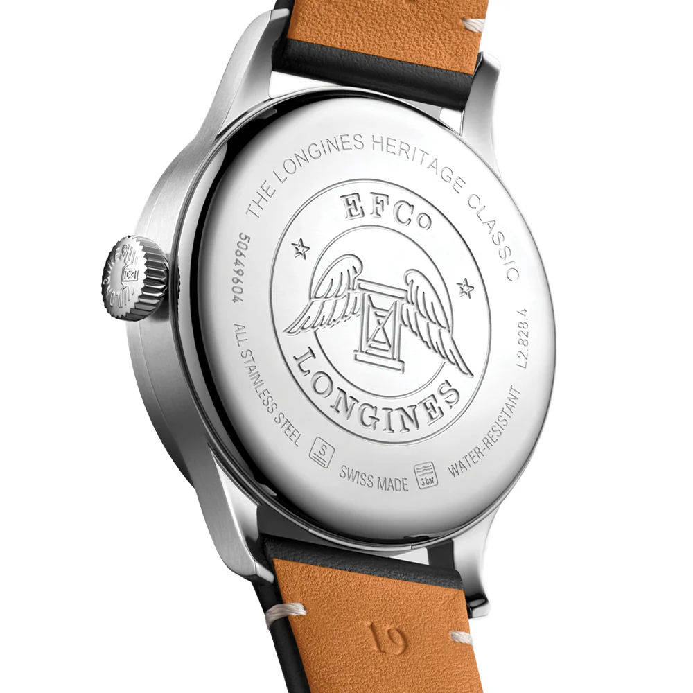 Heritage Classic Sector Dial 38.5mm - Silver on Leather Strap - Image 5