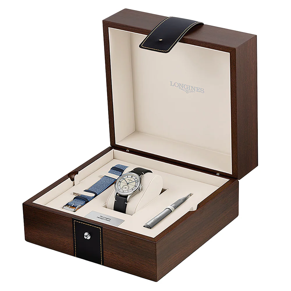 Heritage Classic Sector Dial 38.5mm - Silver on Leather Strap - Image 7