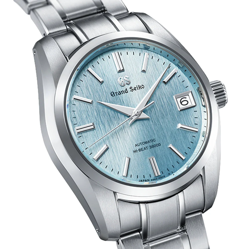 SBGH347 "Ice Fall" Heritage Hi-Beat 36000 37mm - Blue on Bracelet - Image 2