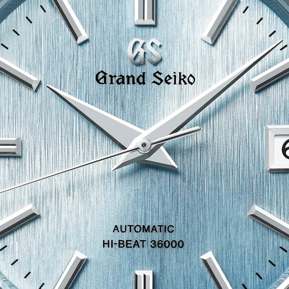 SBGH347 "Ice Fall" Heritage Hi-Beat 36000 37mm - Blue on Bracelet - Image 3