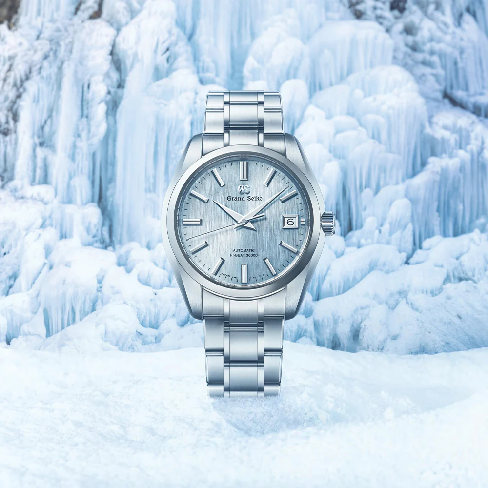 SBGH349 "Icefall" Heritage Mechanical Hi-Beat 36000 Titanium 40mm - Blue on Bracelet - Image 2