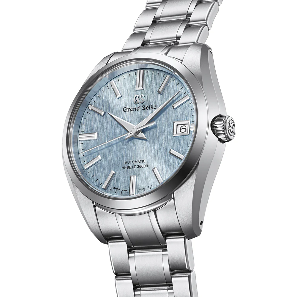 SBGH349 "Icefall" Heritage Mechanical Hi-Beat 36000 Titanium 40mm - Blue on Bracelet - Image 3